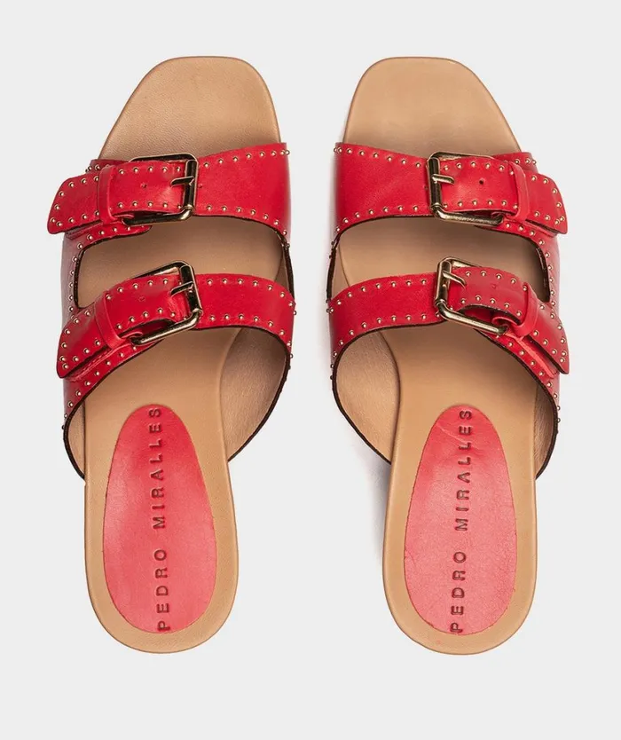 Pedro Miralles Heeled Sandals LUGO Alfa Rojo 8211 Woman Pedro Miralles Heeled Sandals LUGO Alfa Rojo 8211 Woman