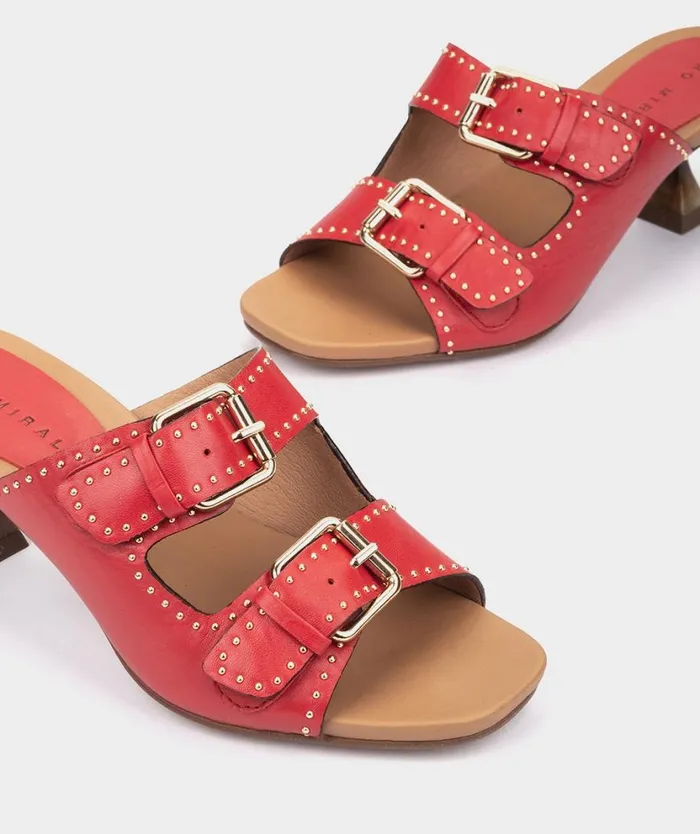 Pedro Miralles Heeled Sandals LUGO Alfa Rojo 8211 Woman Pedro Miralles Heeled Sandals LUGO Alfa Rojo 8211 Woman