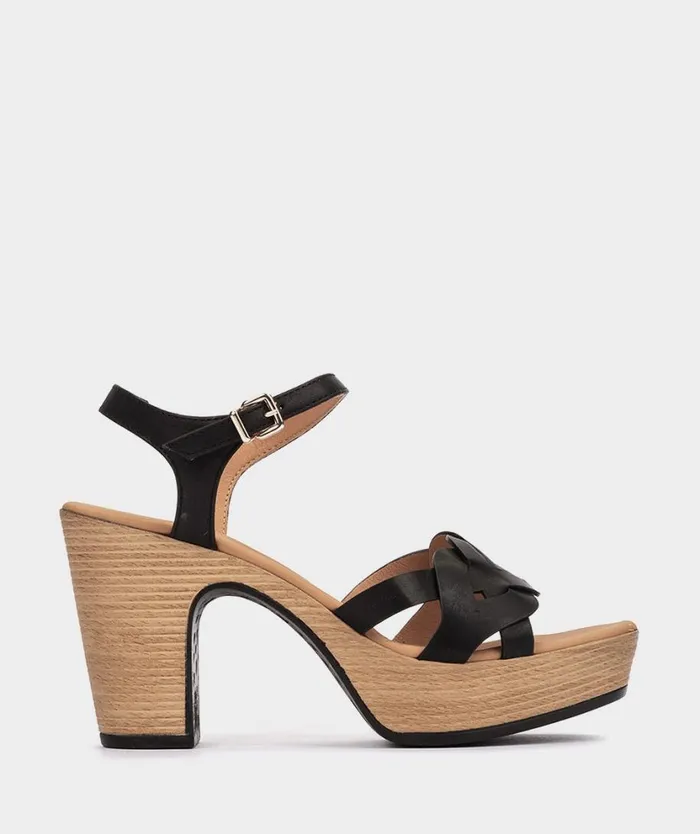 Pedro Miralles Heeled Sandals MALTA Alfa Negro 8211 Woman