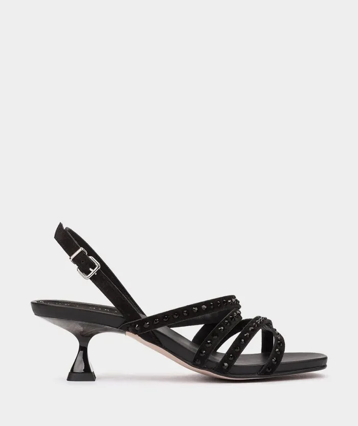 Pedro Miralles Heeled Sandals MASPALOMAS Velour Negro 8211 Woman Pedro Miralles Heeled Sandals MASPALOMAS Velour Negro 8211 Woman