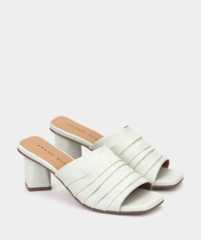 Pedro Miralles Heeled Sandals MEDINA Natur Mint 8211 Woman Pedro Miralles Heeled Sandals MEDINA Natur Mint 8211 Woman