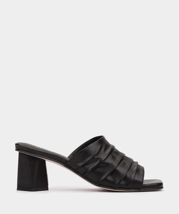 Pedro Miralles Heeled Sandals MEDINA Natur Negro 8211 Woman