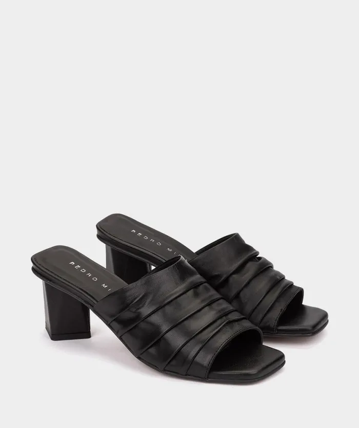 Pedro Miralles Heeled Sandals MEDINA Natur Negro 8211 Woman Pedro Miralles Heeled Sandals MEDINA Natur Negro 8211 Woman