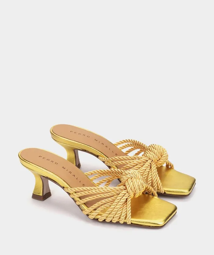 Pedro Miralles Heeled Sandals MINERVE Napa Metal Pomelo 8211 Woman Pedro Miralles Heeled Sandals MINERVE Napa Metal Pomelo 8211 Woman