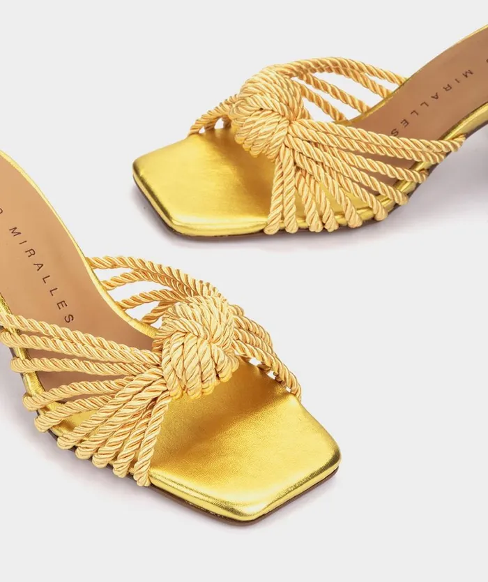 Pedro Miralles Heeled Sandals MINERVE Napa Metal Pomelo 8211 Woman Pedro Miralles Heeled Sandals MINERVE Napa Metal Pomelo 8211 Woman