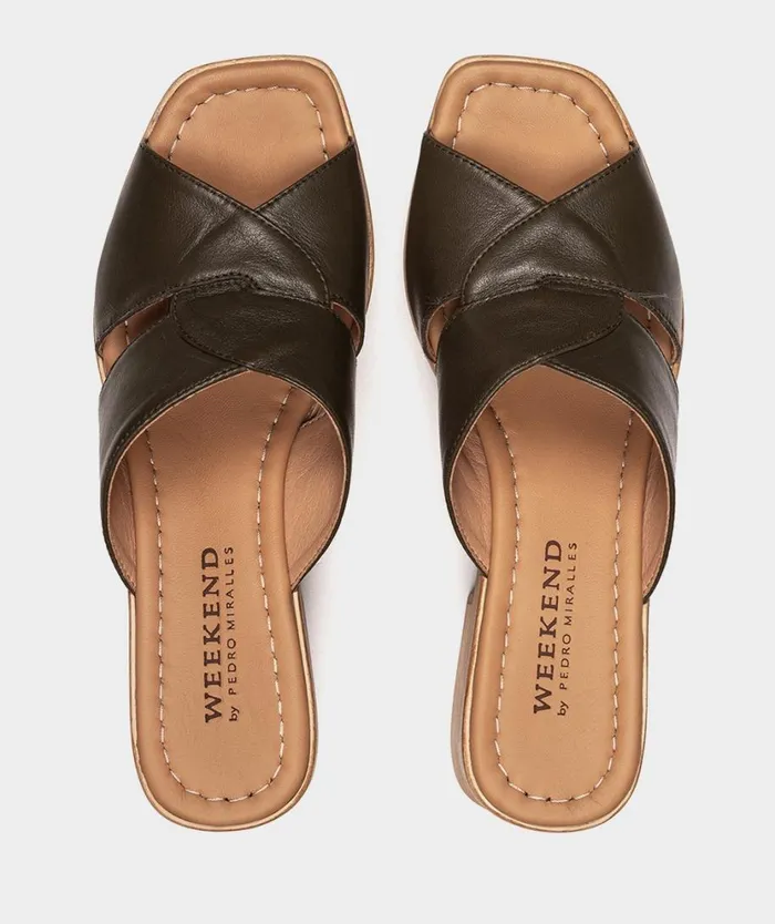 Pedro Miralles Heeled Sandals MONTANA Atenea Kaki 8211 Woman Pedro Miralles Heeled Sandals MONTANA Atenea Kaki 8211 Woman