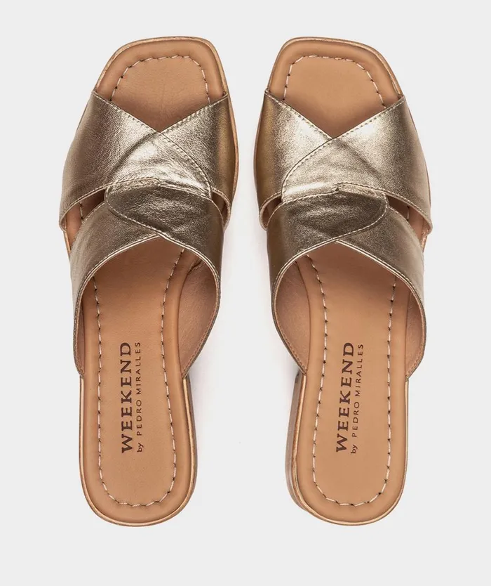 Pedro Miralles Heeled Sandals MONTANA Napa Metal Platino 8211 Woman Pedro Miralles Heeled Sandals MONTANA Napa Metal Platino 8211 Woman