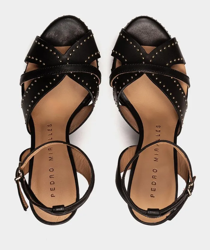 Pedro Miralles Heeled Sandals MONTEFIORALLE Alfa Negro 8211 Woman Pedro Miralles Heeled Sandals MONTEFIORALLE Alfa Negro 8211 Woman