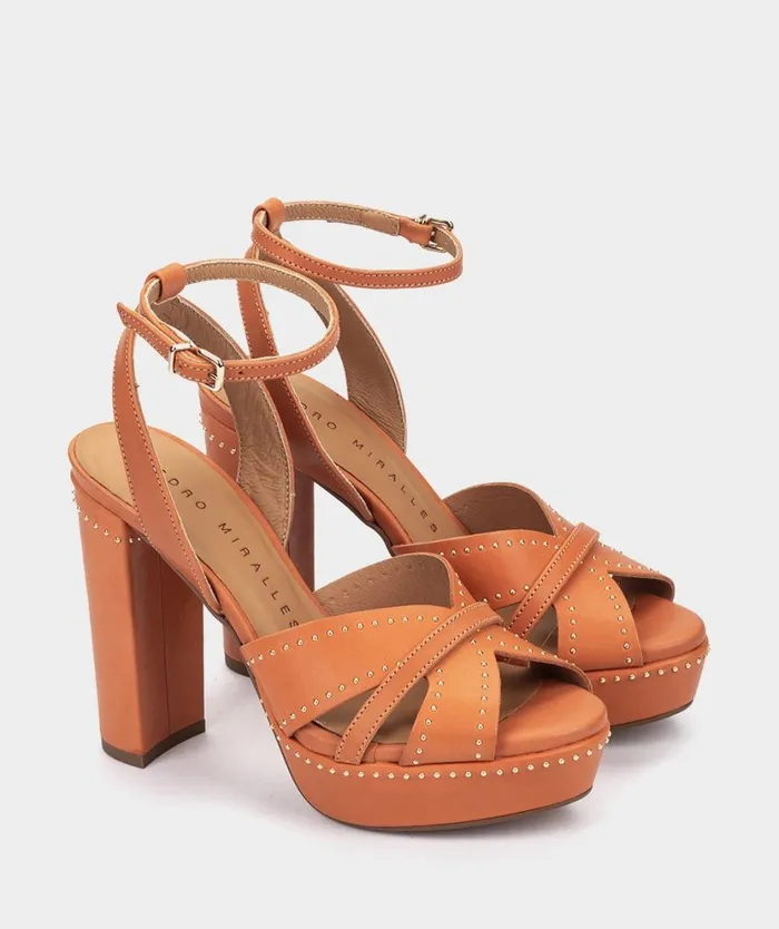 Pedro Miralles Heeled Sandals MONTEFIORALLE Alfa Orange 8211 Woman Pedro Miralles Heeled Sandals MONTEFIORALLE Alfa Orange 8211 Woman