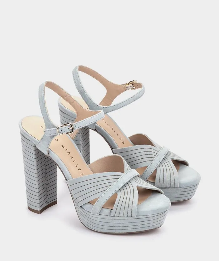 Pedro Miralles Heeled Sandals MONTEFIORALLE Ante Cielo 8211 Woman Pedro Miralles Heeled Sandals MONTEFIORALLE Ante Cielo 8211 Woman