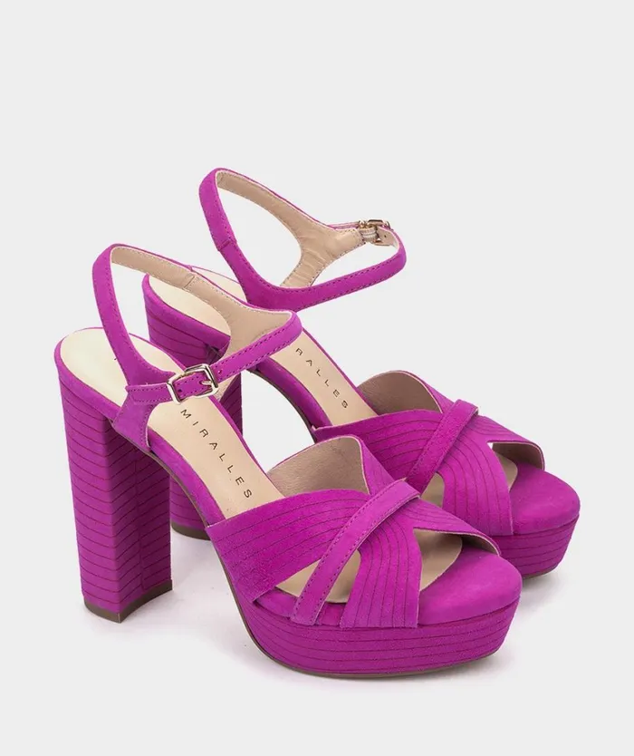 Pedro Miralles Heeled Sandals MONTEFIORALLE Ante Viola 8211 Woman Pedro Miralles Heeled Sandals MONTEFIORALLE Ante Viola 8211 Woman