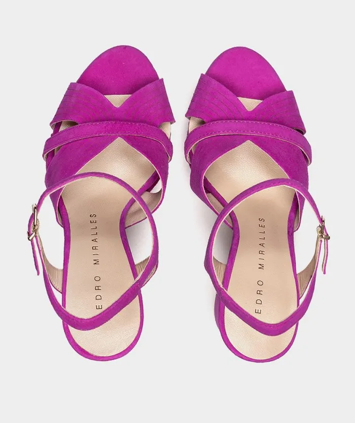 Pedro Miralles Heeled Sandals MONTEFIORALLE Ante Viola 8211 Woman Pedro Miralles Heeled Sandals MONTEFIORALLE Ante Viola 8211 Woman