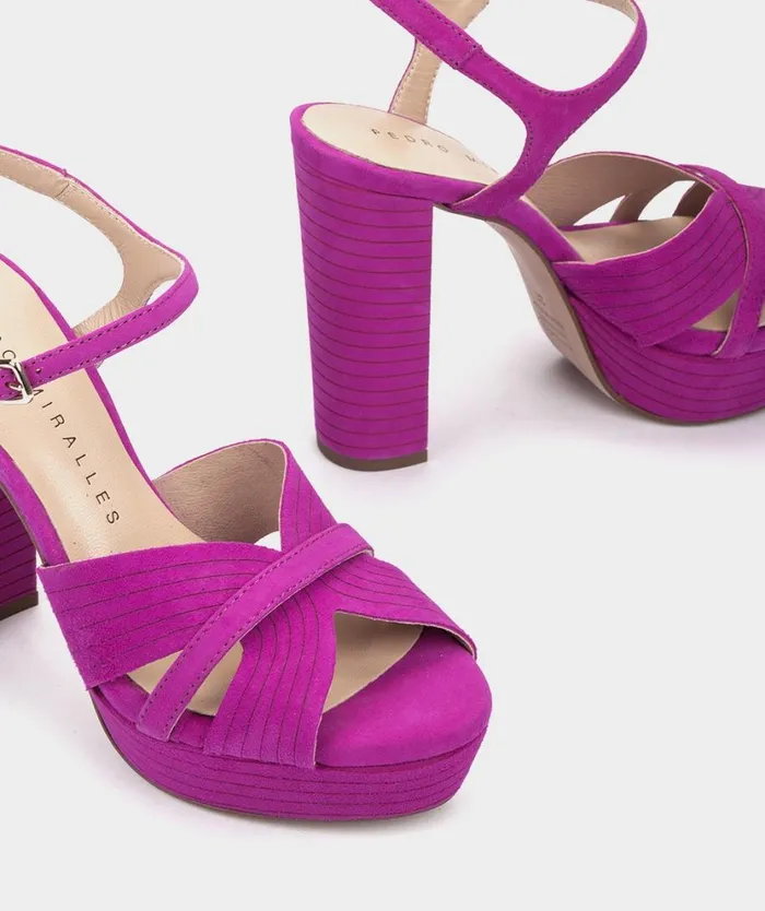 Pedro Miralles Heeled Sandals MONTEFIORALLE Ante Viola 8211 Woman Pedro Miralles Heeled Sandals MONTEFIORALLE Ante Viola 8211 Woman
