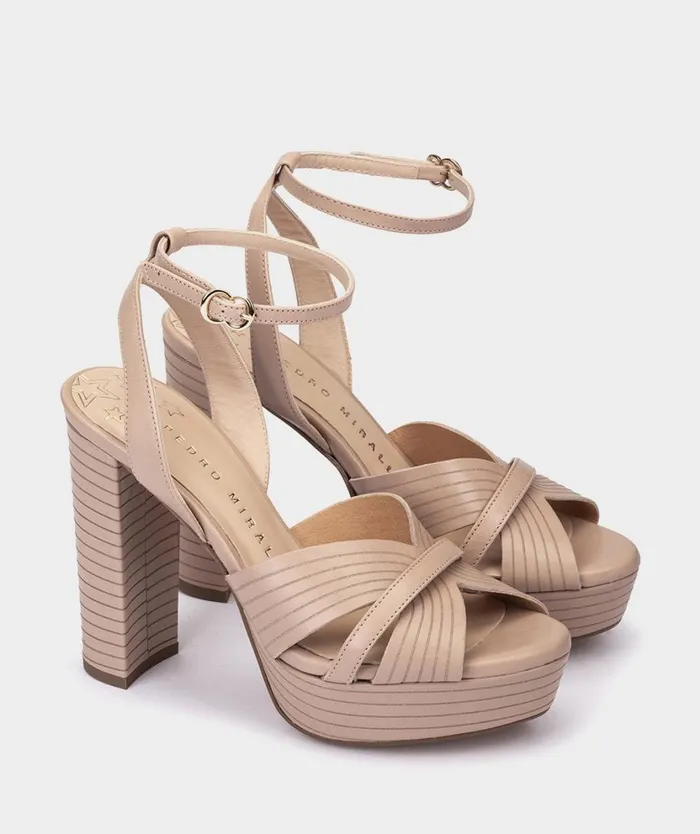 Pedro Miralles Heeled Sandals MONTEFIORALLE Vitello Peonia 8211 Woman Pedro Miralles Heeled Sandals MONTEFIORALLE Vitello Peonia 8211 Woman