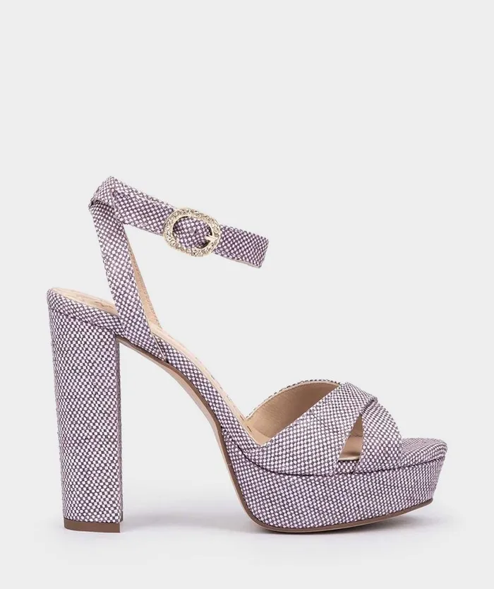 Pedro Miralles Heeled Sandals MONTPELLIER Napa Metal Humo 8211 Woman