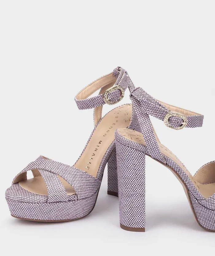 Pedro Miralles Heeled Sandals MONTPELLIER Napa Metal Humo 8211 Woman Pedro Miralles Heeled Sandals MONTPELLIER Napa Metal Humo 8211 Woman