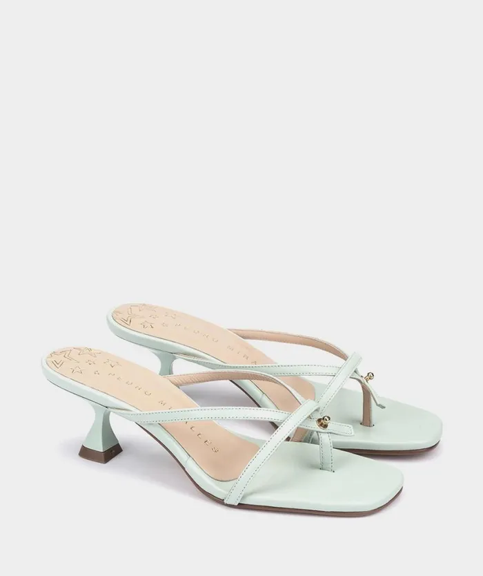 Pedro Miralles Heeled Sandals NERJA Natur Aqua Marina 8211 Woman Pedro Miralles Heeled Sandals NERJA Natur Aqua Marina 8211 Woman