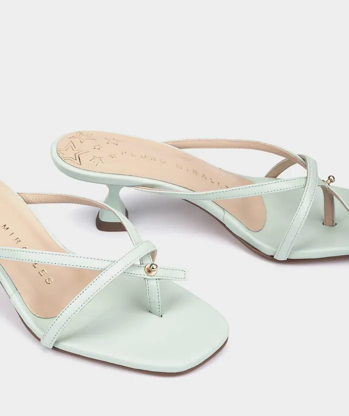 Pedro Miralles Heeled Sandals NERJA Natur Aqua Marina 8211 Woman Pedro Miralles Heeled Sandals NERJA Natur Aqua Marina 8211 Woman
