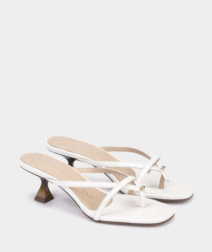 Pedro Miralles Heeled Sandals NERJA Natur Bianco 8211 Woman Pedro Miralles Heeled Sandals NERJA Natur Bianco 8211 Woman