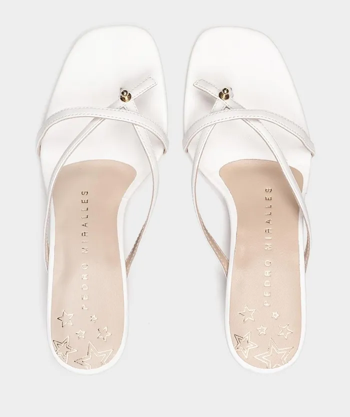 Pedro Miralles Heeled Sandals NERJA Natur Bianco 8211 Woman Pedro Miralles Heeled Sandals NERJA Natur Bianco 8211 Woman