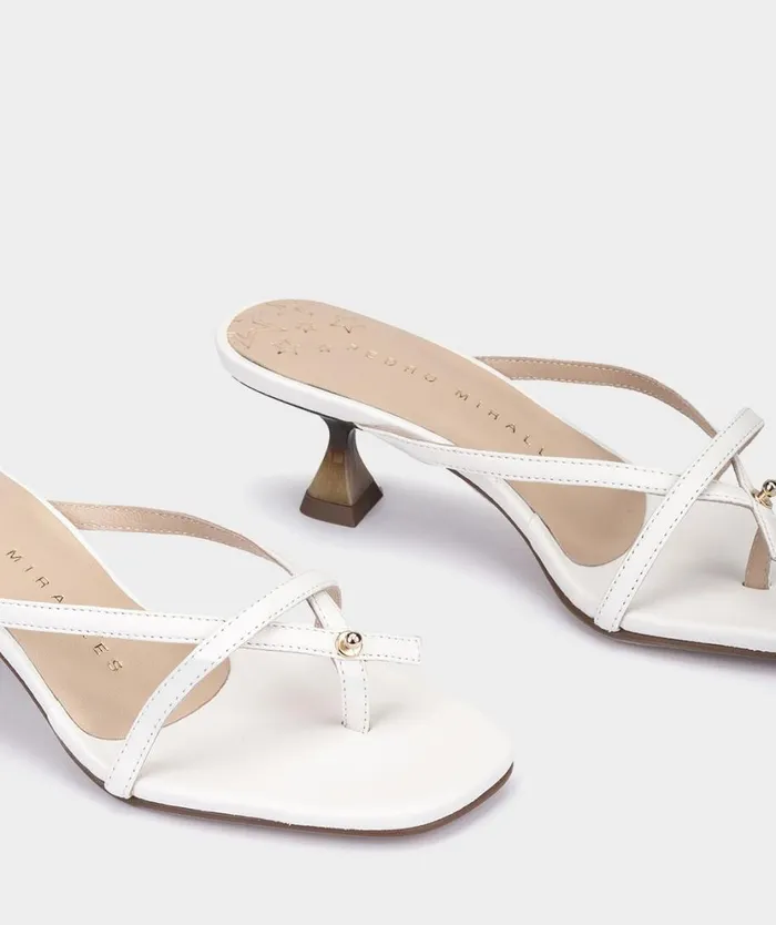 Pedro Miralles Heeled Sandals NERJA Natur Bianco 8211 Woman Pedro Miralles Heeled Sandals NERJA Natur Bianco 8211 Woman