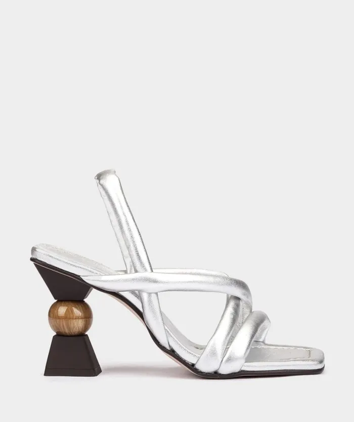 Pedro Miralles Heeled Sandals NEVADA Could Metal Plata 8211 Woman