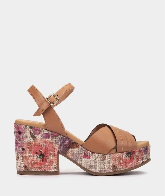 Pedro Miralles Heeled Sandals OKINAWA Alfa Caramel 8211 Woman