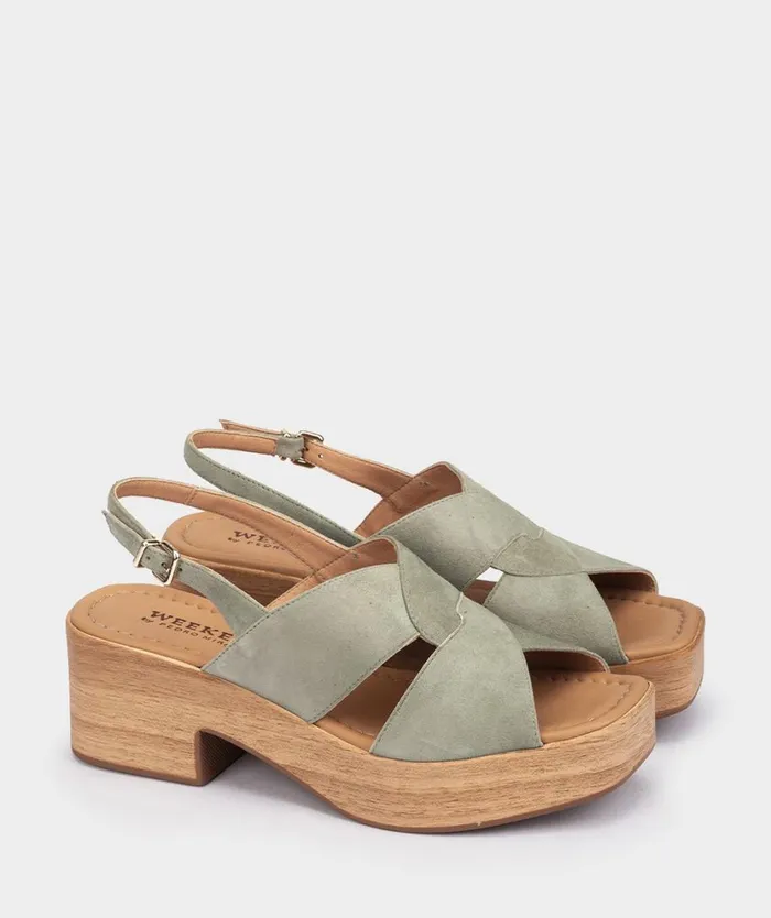 Pedro Miralles Heeled Sandals OREGN Amalfi Salvia 8211 Woman Pedro Miralles Heeled Sandals OREGN Amalfi Salvia 8211 Woman