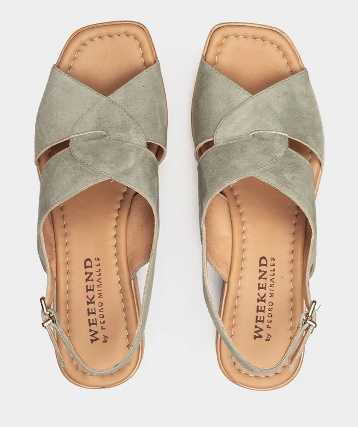 Pedro Miralles Heeled Sandals OREGN Amalfi Salvia 8211 Woman Pedro Miralles Heeled Sandals OREGN Amalfi Salvia 8211 Woman