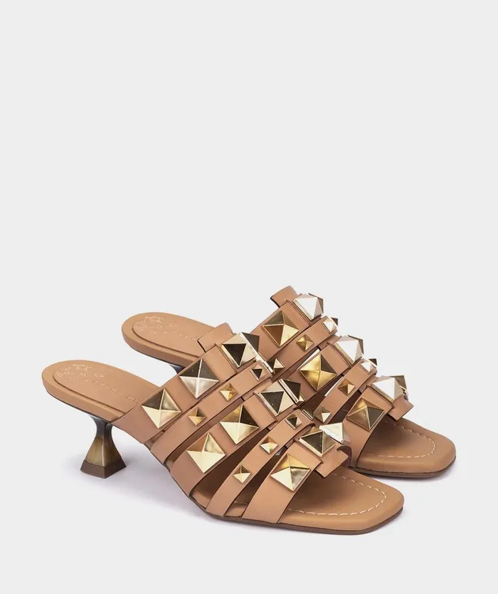 Pedro Miralles Heeled Sandals OROPESA Vitello Camel 8211 Woman Pedro Miralles Heeled Sandals OROPESA Vitello Camel 8211 Woman