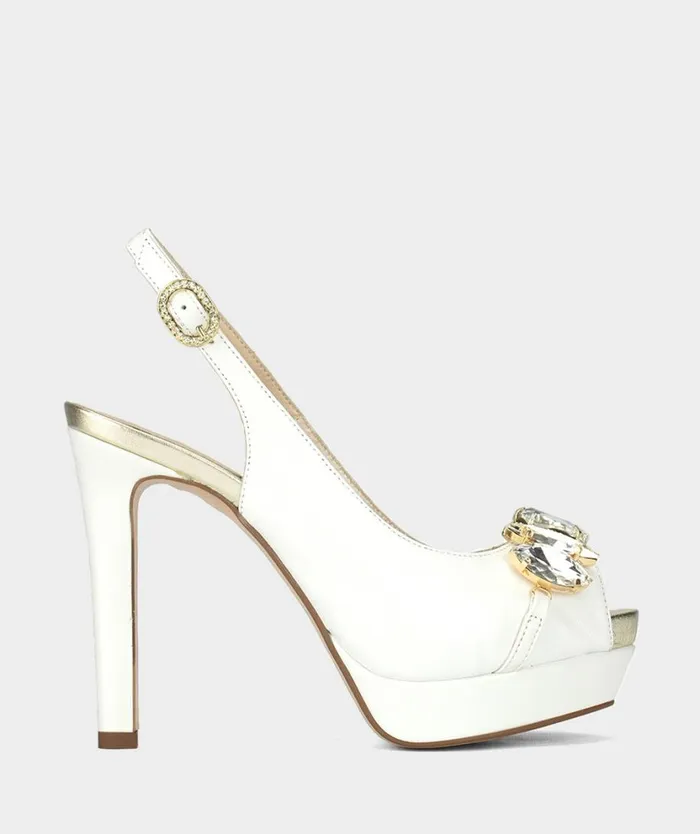Pedro Miralles Heeled Sandals PARGAS Nacarado Perla 8211 Woman