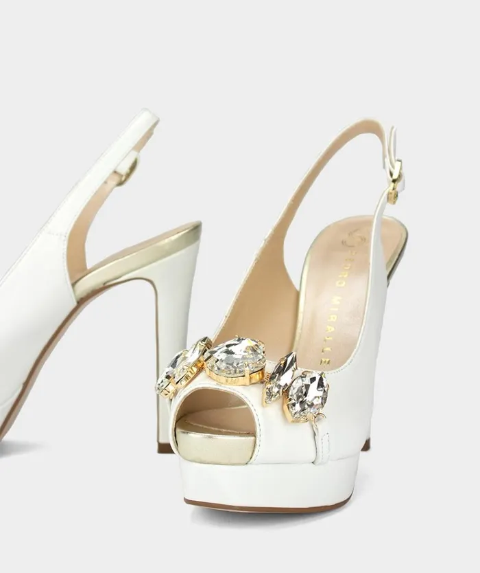 Pedro Miralles Heeled Sandals PARGAS Nacarado Perla 8211 Woman Pedro Miralles Heeled Sandals PARGAS Nacarado Perla 8211 Woman