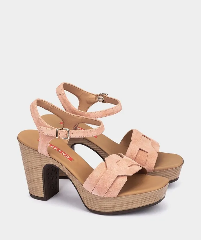 Pedro Miralles Heeled Sandals PISA Velour Tulipan 8211 Woman Pedro Miralles Heeled Sandals PISA Velour Tulipan 8211 Woman