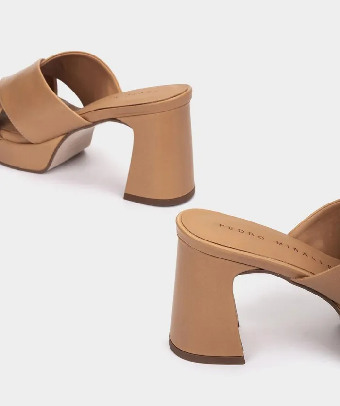 Pedro Miralles Heeled Sandals PORTLAND Vitello Camel 8211 Woman Pedro Miralles Heeled Sandals PORTLAND Vitello Camel 8211 Woman