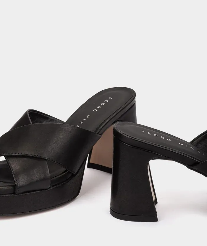 Pedro Miralles Heeled Sandals PORTLAND Vitello Negro 8211 Woman Pedro Miralles Heeled Sandals PORTLAND Vitello Negro 8211 Woman