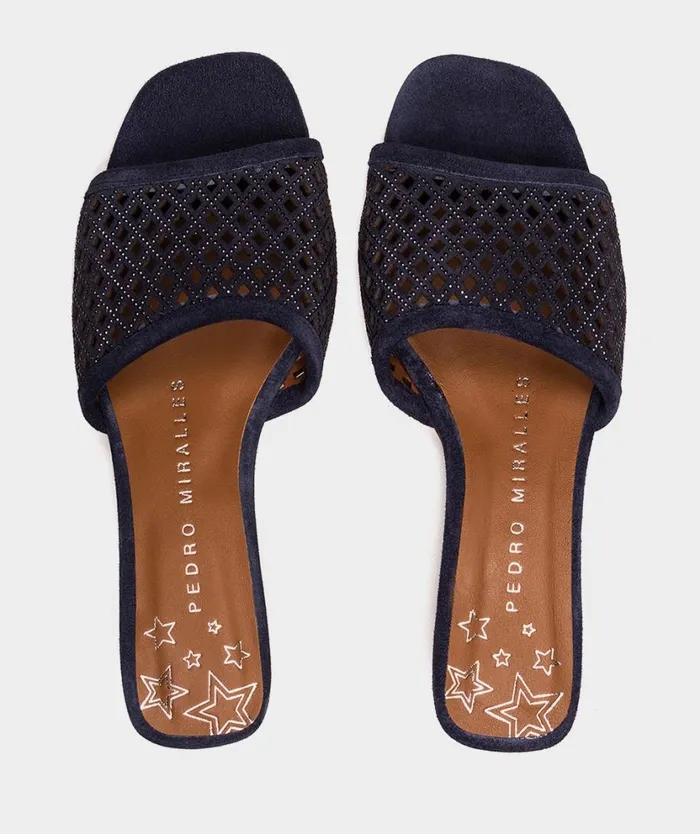 Pedro Miralles Heeled Sandals PORTOFINO Velour Jeans 8211 Woman Pedro Miralles Heeled Sandals PORTOFINO Velour Jeans 8211 Woman