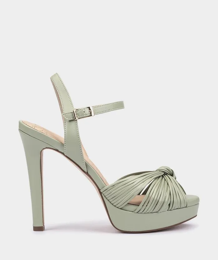 Pedro Miralles Heeled Sandals SAMOA Cloud Muschio 8211 Woman