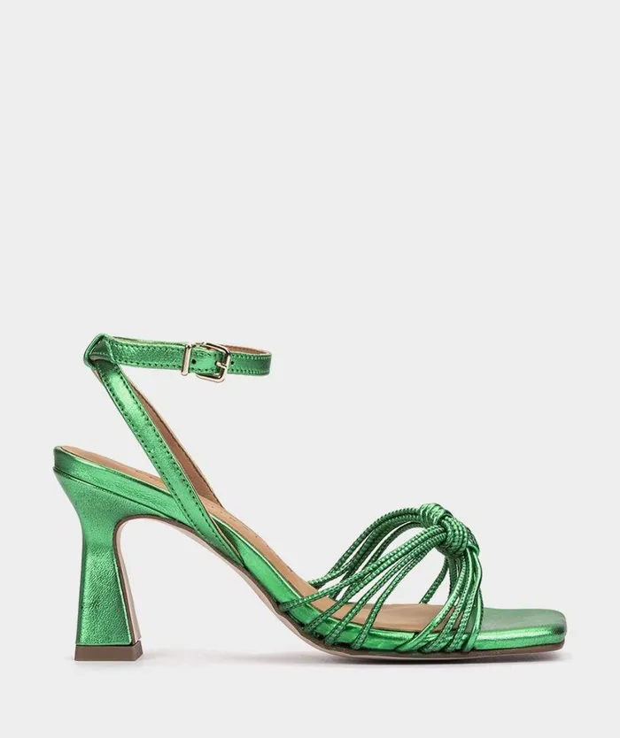 Pedro Miralles Heeled Sandals SANTA MNICA Napa Metal Agata 8211 Woman