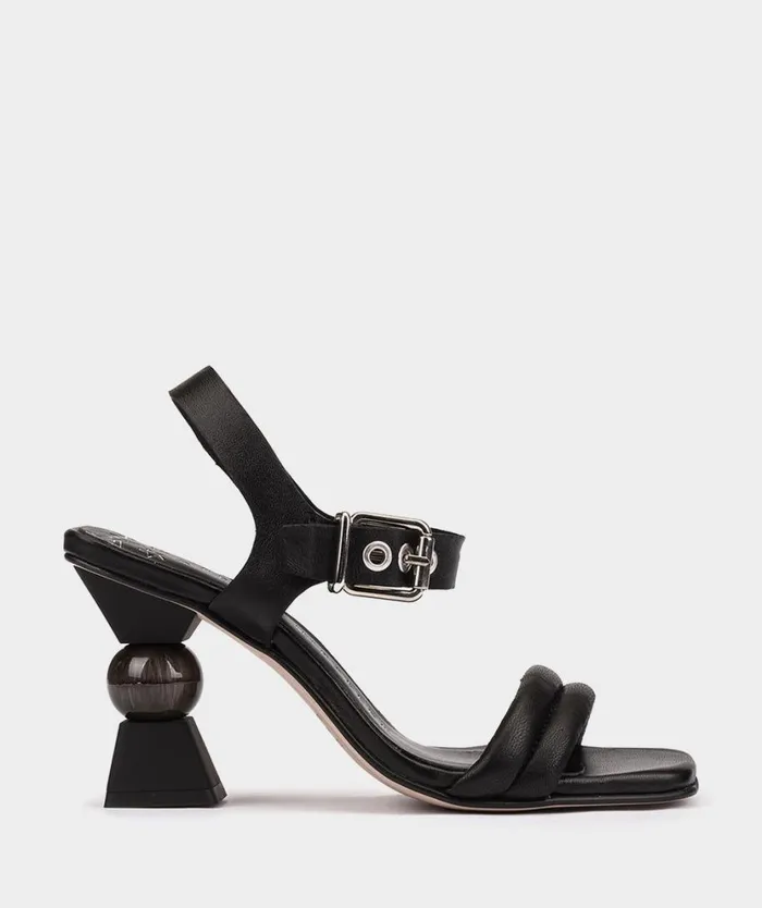 Pedro Miralles Heeled Sandals SEATTLE Cloud Negro 8211 Woman