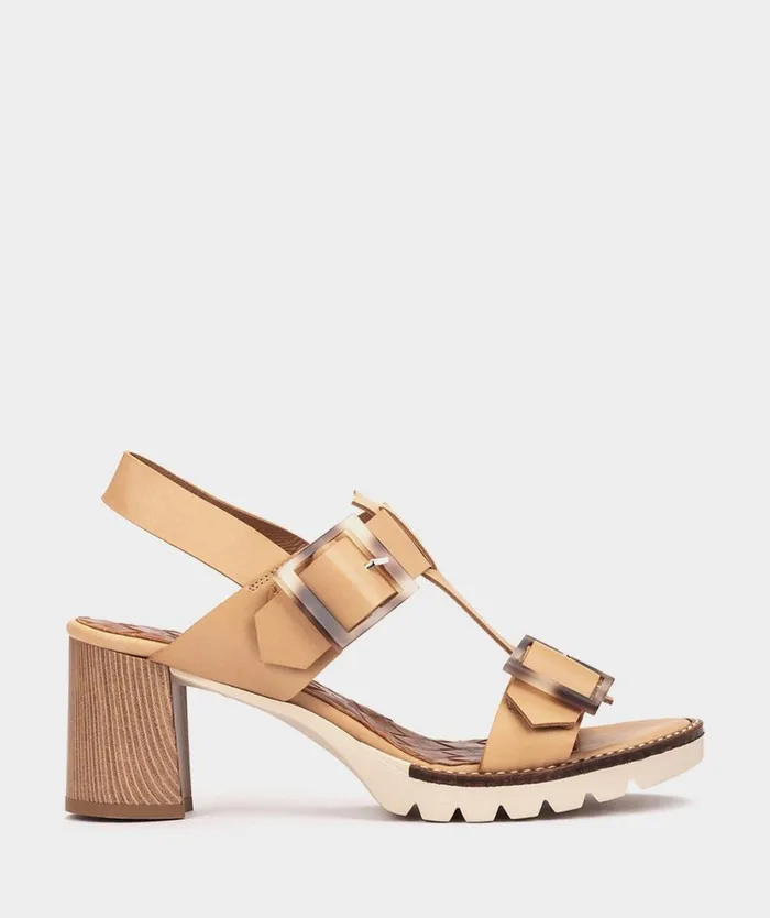 Pedro Miralles Heeled Sandals SENAKI Alfa Camel 8211 Woman