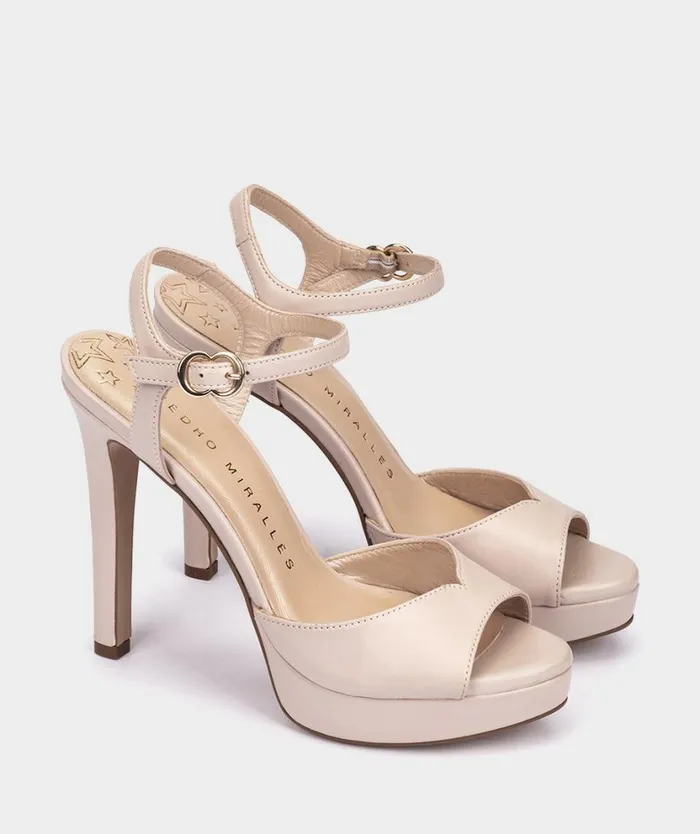 Pedro Miralles Heeled Sandals SIENNA Napa Nude 8211 Woman Pedro Miralles Heeled Sandals SIENNA Napa Nude 8211 Woman