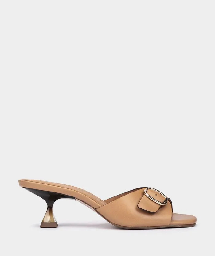 Pedro Miralles Heeled Sandals SIMAT Vitello Camel 8211 Woman
