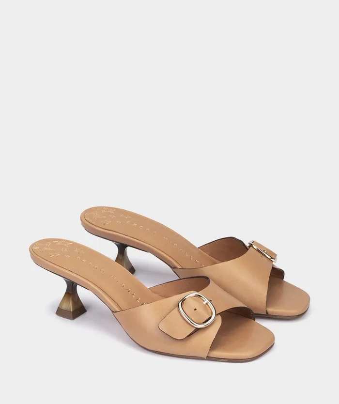 Pedro Miralles Heeled Sandals SIMAT Vitello Camel 8211 Woman Pedro Miralles Heeled Sandals SIMAT Vitello Camel 8211 Woman