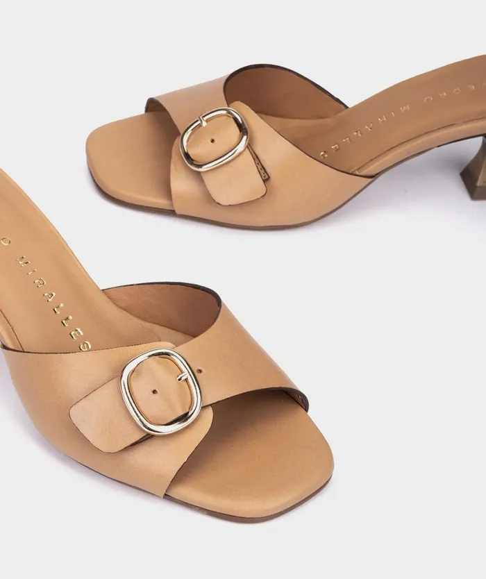 Pedro Miralles Heeled Sandals SIMAT Vitello Camel 8211 Woman Pedro Miralles Heeled Sandals SIMAT Vitello Camel 8211 Woman