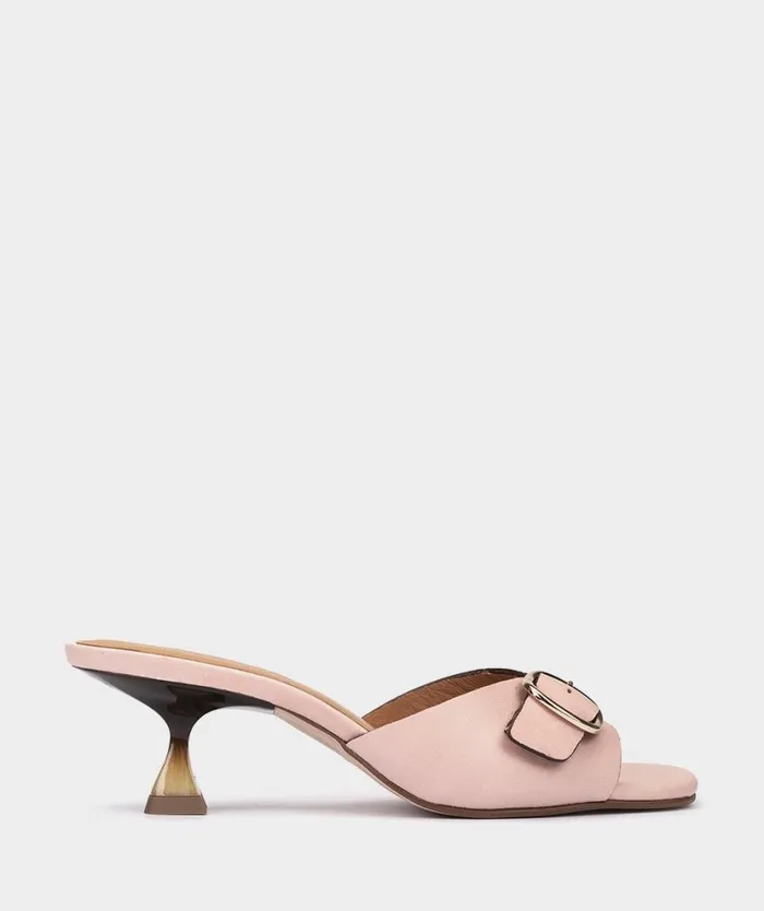 Pedro Miralles Heeled Sandals SIMAT Vitello Rosette 8211 Woman