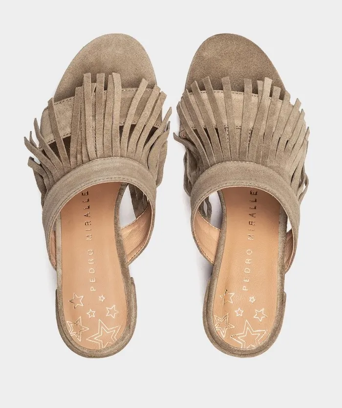 Pedro Miralles Heeled Sandals SIRACUSA Velour Suamp 8211 Woman Pedro Miralles Heeled Sandals SIRACUSA Velour Suamp 8211 Woman