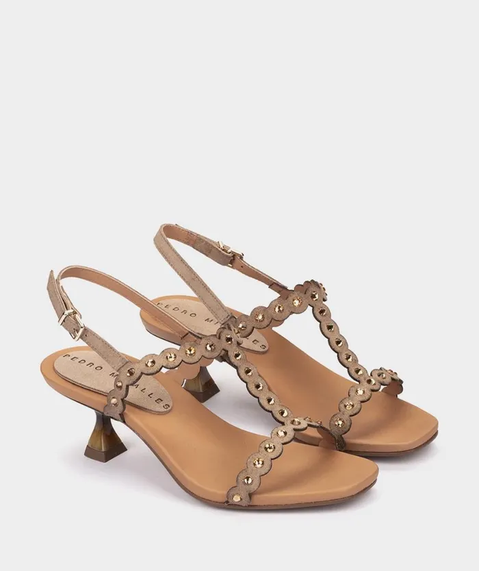 Pedro Miralles Heeled Sandals TEJEDA Velour Bambi 8211 Woman Pedro Miralles Heeled Sandals TEJEDA Velour Bambi 8211 Woman