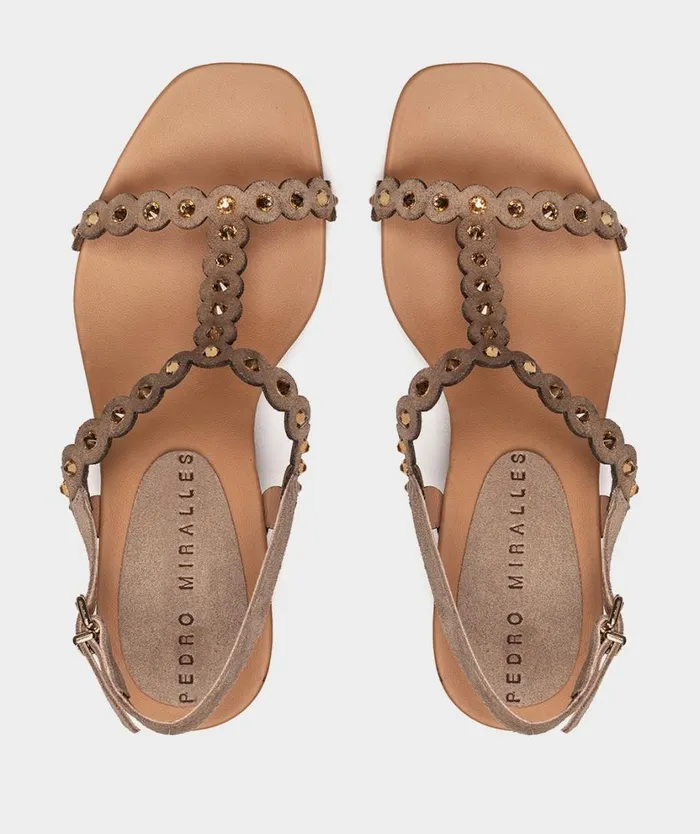 Pedro Miralles Heeled Sandals TEJEDA Velour Bambi 8211 Woman Pedro Miralles Heeled Sandals TEJEDA Velour Bambi 8211 Woman