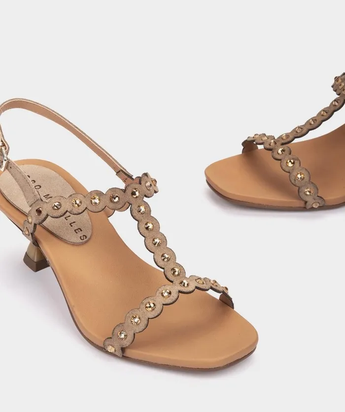 Pedro Miralles Heeled Sandals TEJEDA Velour Bambi 8211 Woman Pedro Miralles Heeled Sandals TEJEDA Velour Bambi 8211 Woman