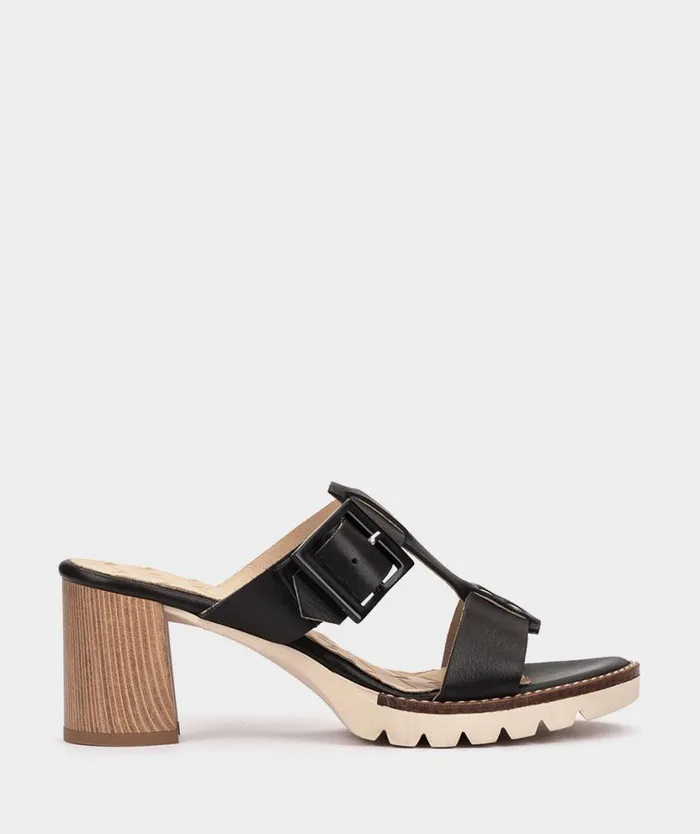 Pedro Miralles Heeled Sandals TELAVI Alfa Negro 8211 Woman